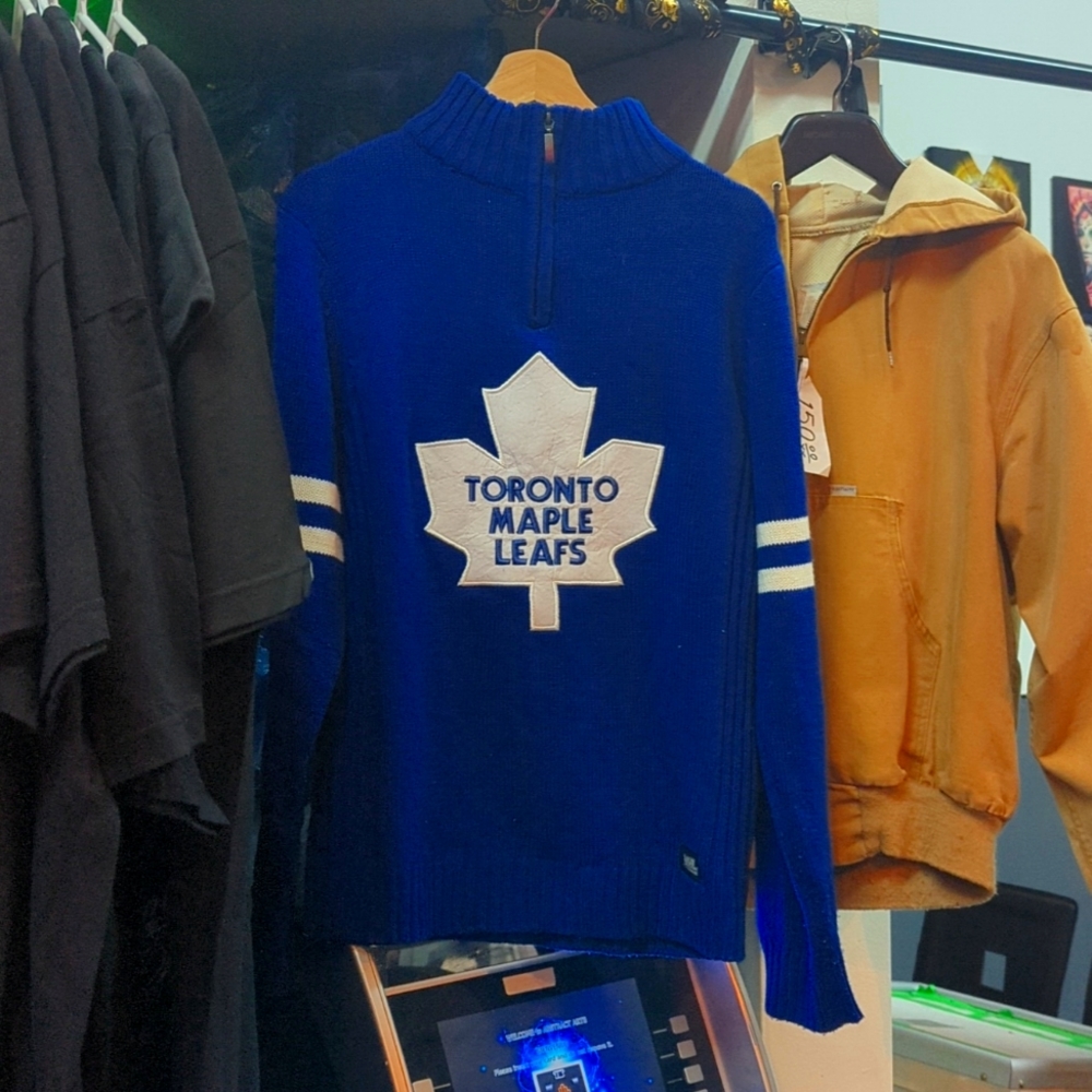Vintage Maple Leafs Jersey Knit Sweater
